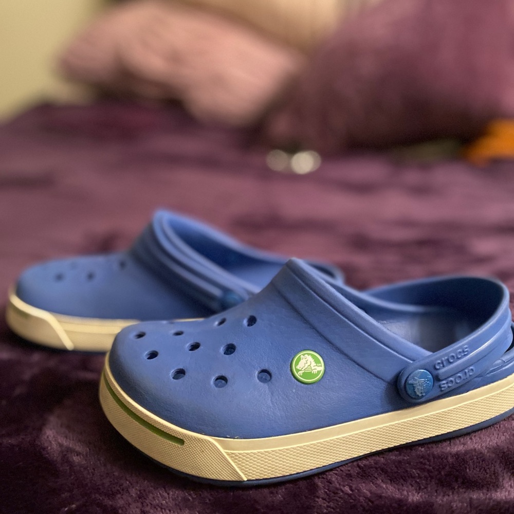 Blue Crocs  - youth size 3